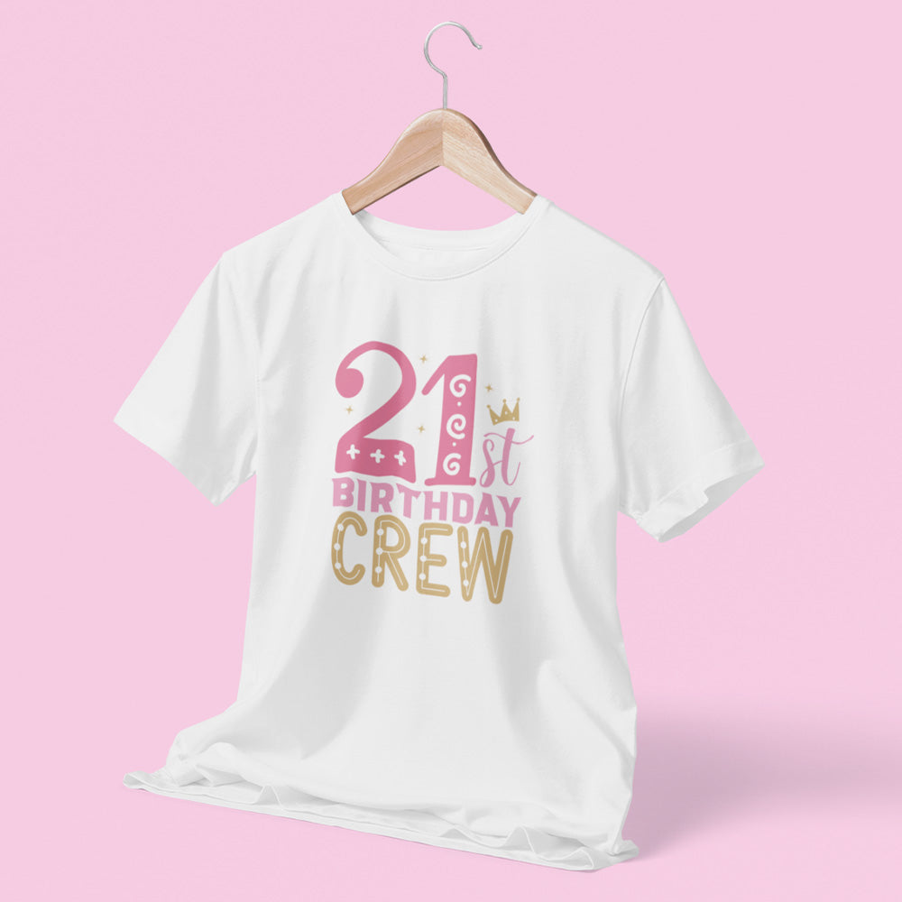 21st Birthday Crew Birthday T-Shirt